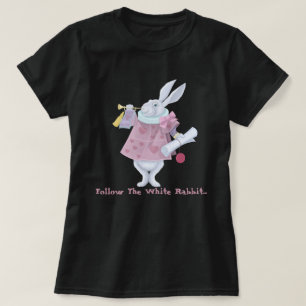 Följ den vita kaninen t shirt