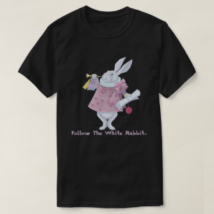 Följ den vita kaninen t shirt