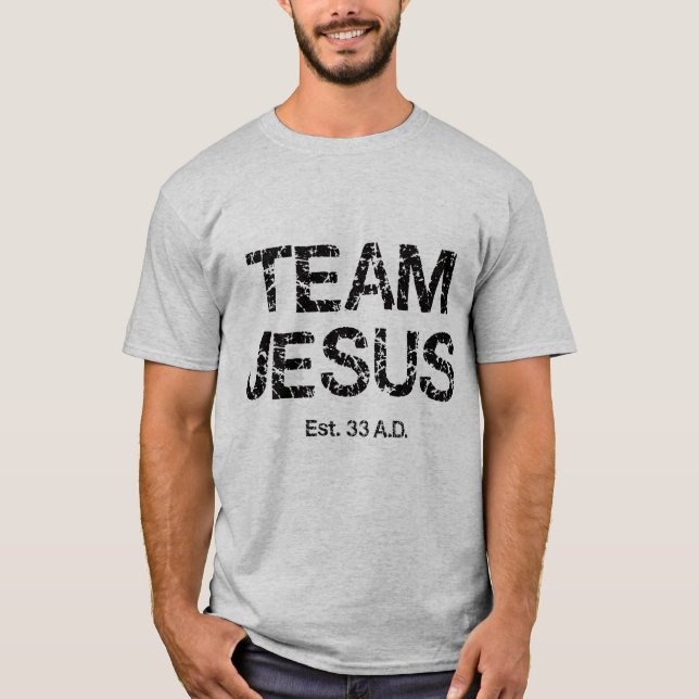 Följ det sanna ljuset. Team JESUS sedan 33 A.D. Tee (Framsida)