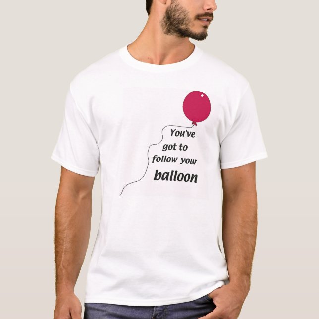 Följ din ballong tee (Framsida)