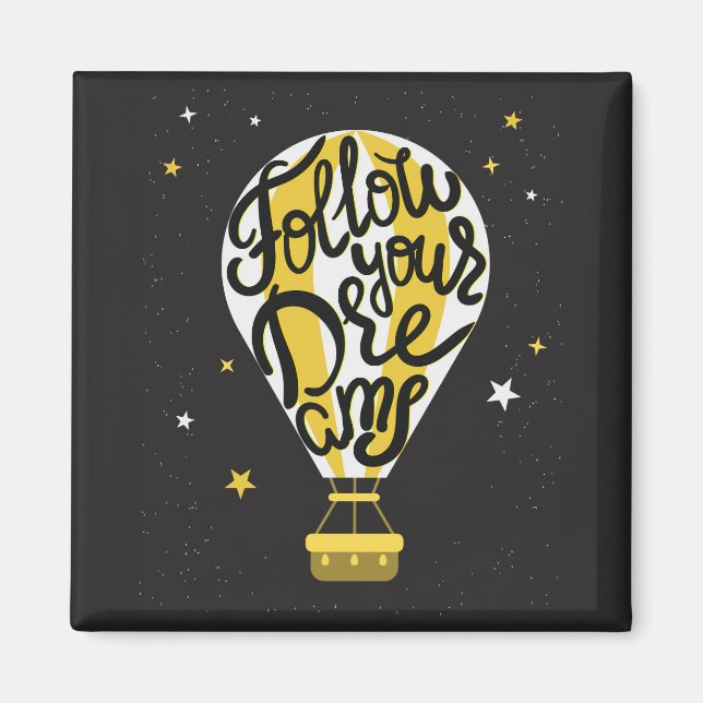 Följ din Dreams-bubbla Magnet (Framsidan)