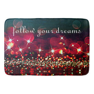 Följ din Dreams Glitter Gnistra Bath Mat Badrumsmatta