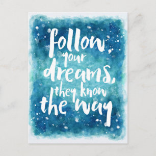 Följ din Dreams-offert Vykort