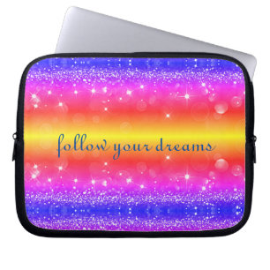 Följ din Dreams Rainbow Electronics Bag Laptop Fodral