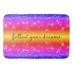 Följ din Dreams Rainbow-Gnistra Bath Mat Badrumsmatta