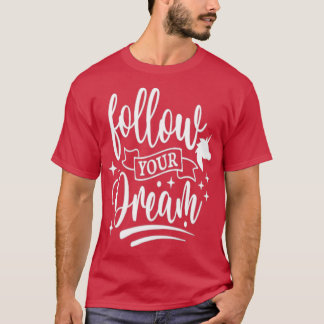 Följ din dröm Unicorn horn Unicorn Clipart Uni T Shirt