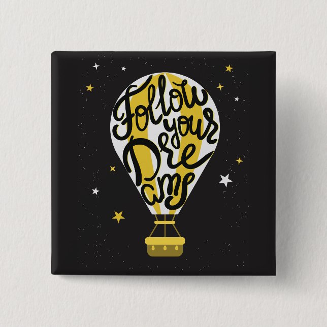 Följ din drömballong knapp (Framsida)