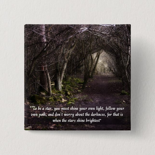 Följ din egna väg klämmer fast knapp (Framsida)