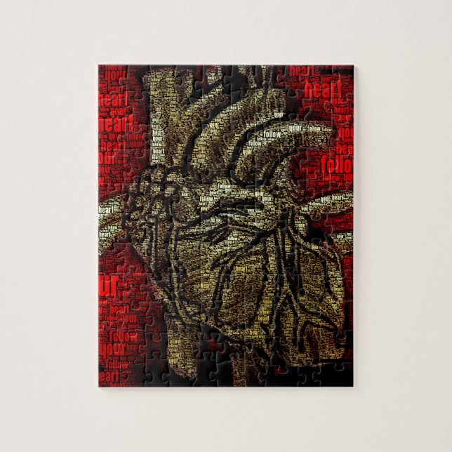 Följ din hjärta pussel (Vertikal)