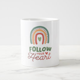 Följ din hjärteretro-stimulerande Desi Jumbo Mugg
