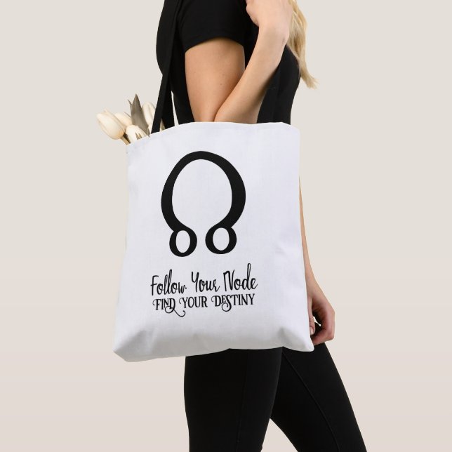 Följ Din Nod Hitta Din Öde Astrologi Tygkasse (Närbild)