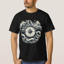 Följ din nordkompass äventyrs grafiska t-shirt