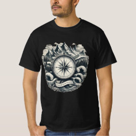 Följ din nordkompass äventyrs grafiska t-shirt