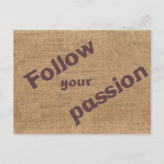 Följ din passion Motivation-offert Vykort
