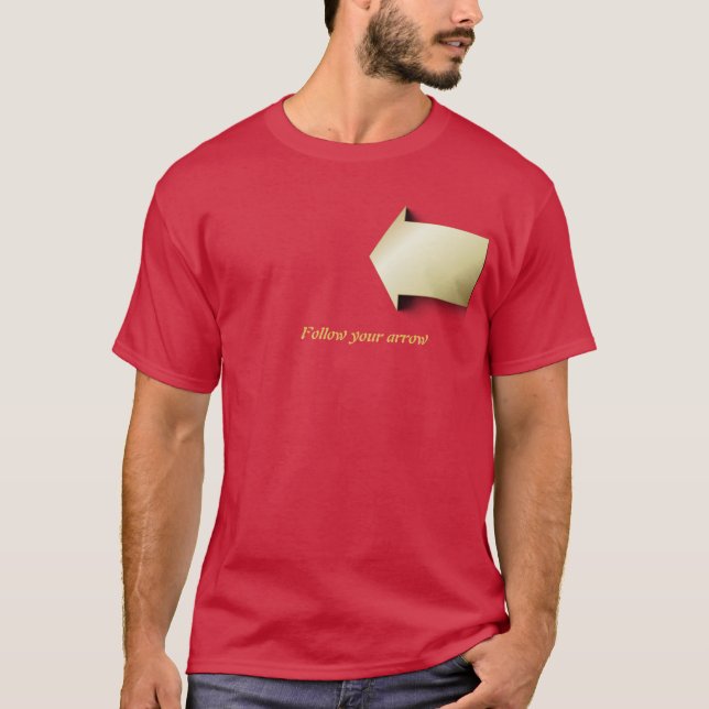 Följ din pil t shirt (Framsida)