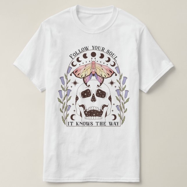 Följ din själ. t shirt (Design framsida)