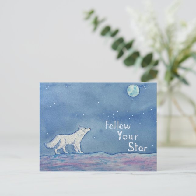 Följ Din Stjärna Celestial Vykort (Stående Fram)