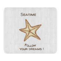Följ dina drömmar akvarell Seatime sjöstjärna