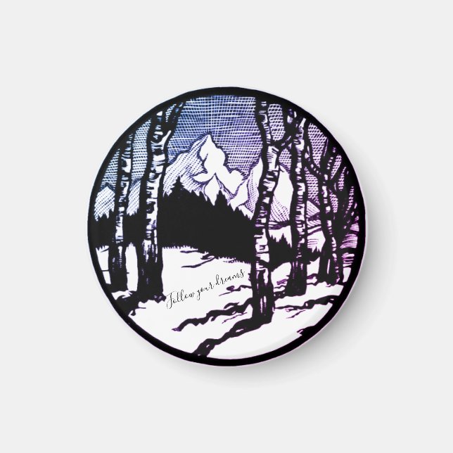 Följ dina drömmar Äventyr Magnet (Framsidan)