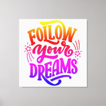 Följ dina drömmar i Dream Vision Board-reginbow