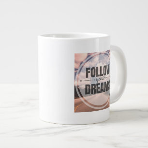 Följ dina drömmar jumbo mugg