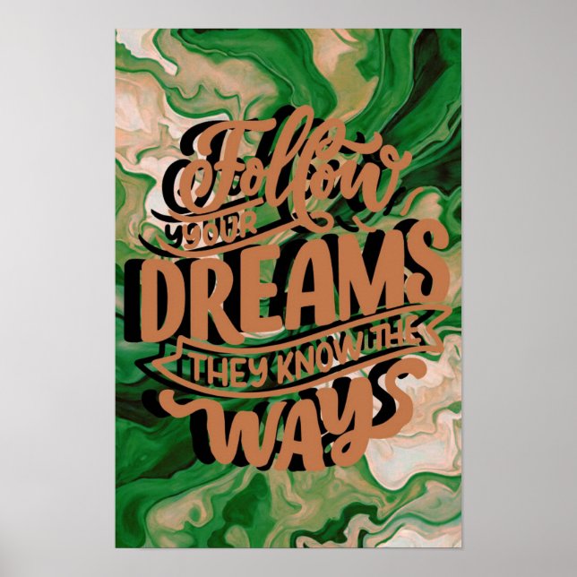 Följ dina drömmar: Kärlek själv: Poster (Framsidan)