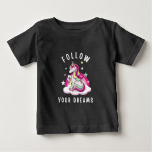 Följ dina drömmar min Unicorn Birthday T-Shirt