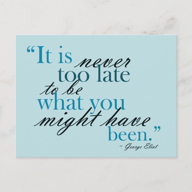 Följ dina drömmar - motivational vykort (Framsida)