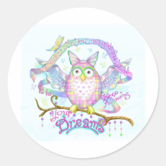 Följ dina drömmar runt klistermärke