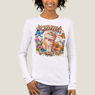 Följ dina morrhår katt T-shirt |