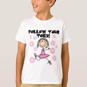 Följ dina ToesBallerinaTshirts och gåvor Tee Shirt