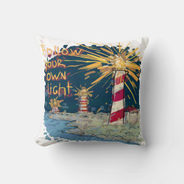 Följ ditt eget ljus kudde