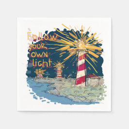 Följ ditt eget ljus pappersservett