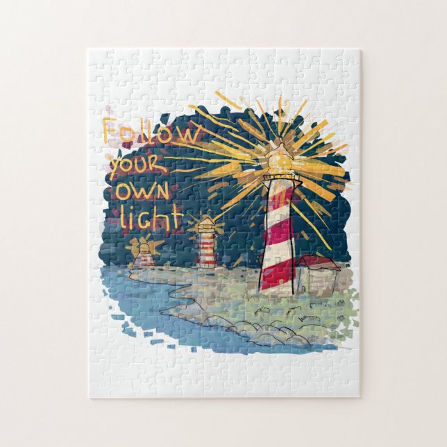 Följ ditt eget ljus pussel (Vertikal)