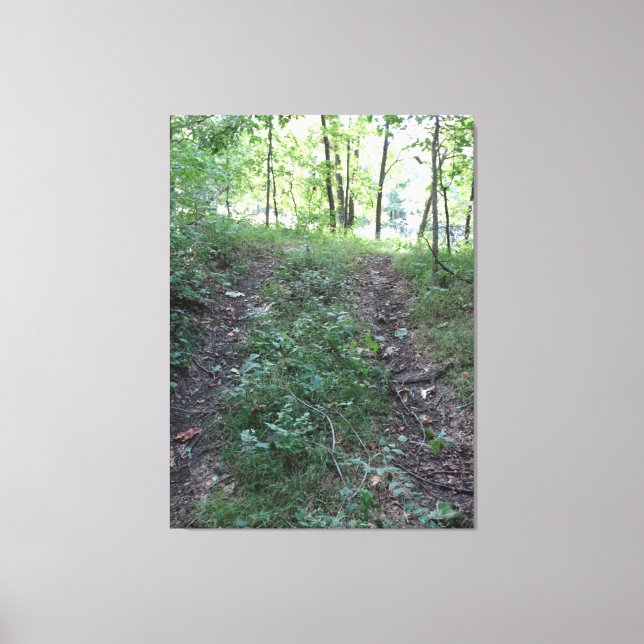 Följ ditt hjärta av vägen! canvastryck (Framsida)