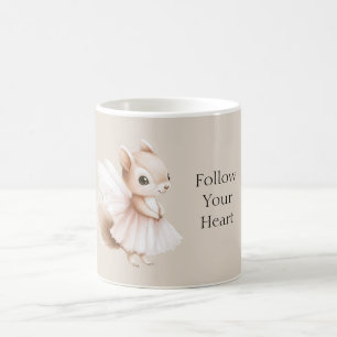 Följ Ditt Hjärta Ekorre Kaffemugg