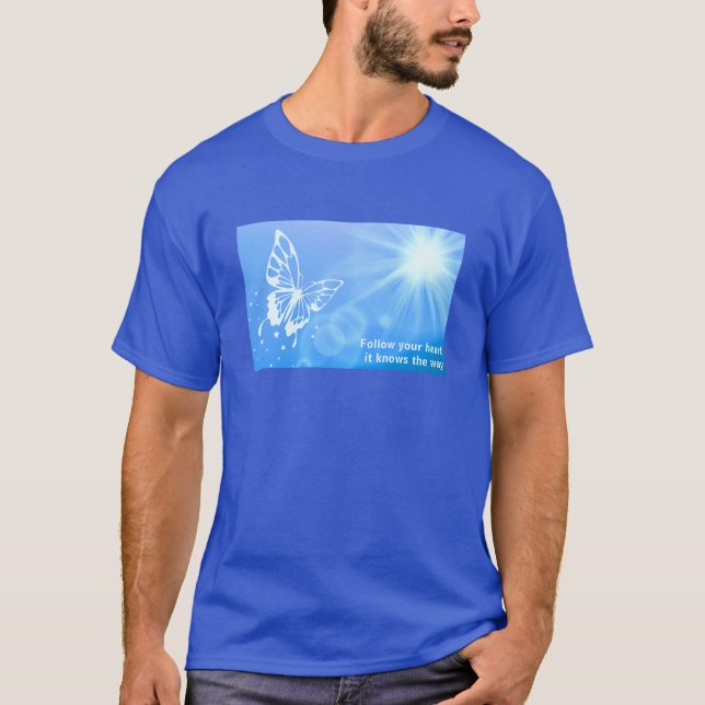 Följ ditt hjärta (mörk) T-Shirt (Framsida)