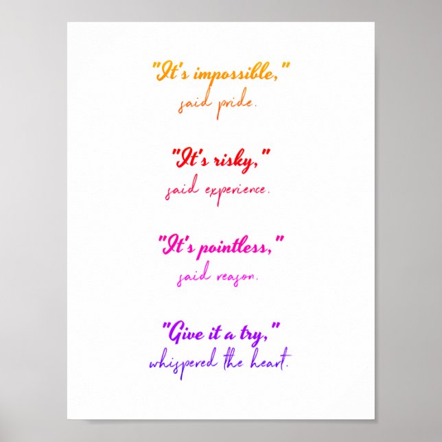 Följ ditt hjärta poster (Framsidan)