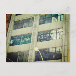 Följ ditt hjärta vykort