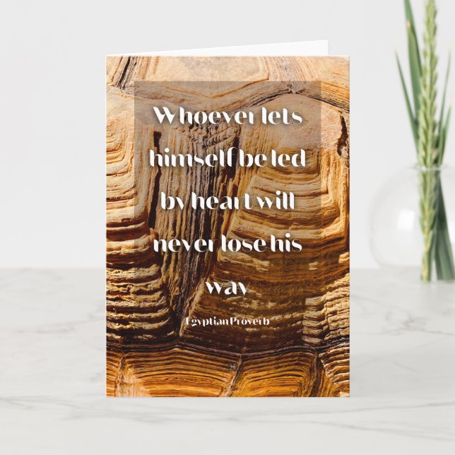 Följ ditt inspirationsinriktade egyptiska ordspråk kort (Framsida)