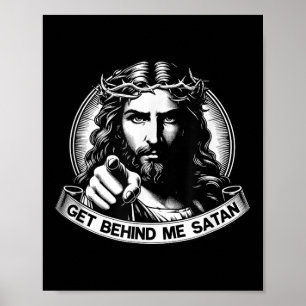 Följ Efter Mig Satan Gud Spara Amerika Jesus Meme Poster