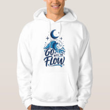 Följ Flödet Ocean Våg Måne Inspirerande Coa