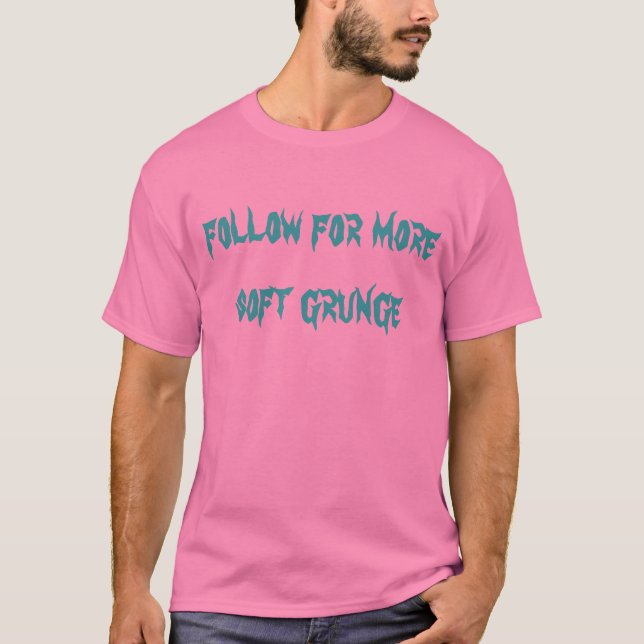 följ för mer mjuk grunge t shirt (Framsida)