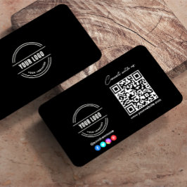 Följ genomsökningen för att ansluta med svart QR-k