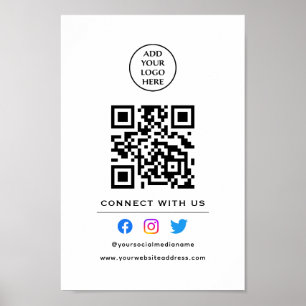 Följ genomsökningen för att ansluta till USA:s QR- Poster