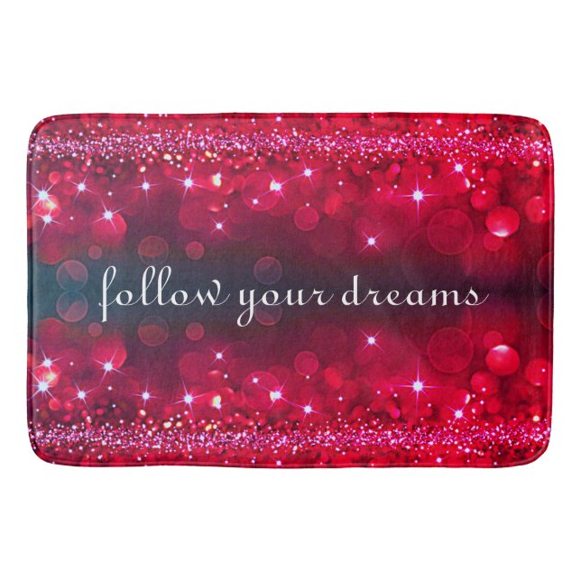 Följ Gnistran Bath Mat i Dreams Cherry Badrumsmatta (Framsidan)