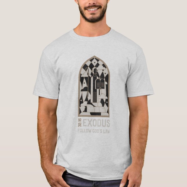 Följ Guds kristna lag T Shirt (Framsida)