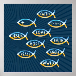 Följ honom | Christian Inspirational Poster