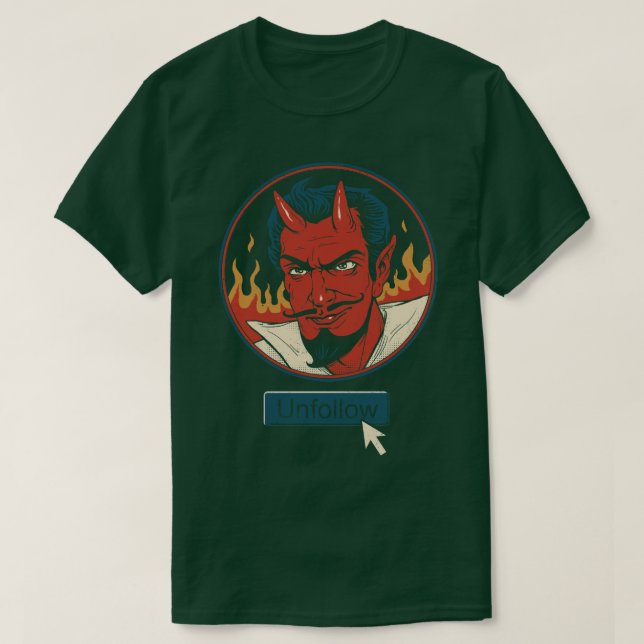 Följ inte Djävulen T Shirt (Design framsida)