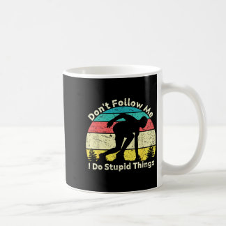 Följ inte gör dumma saker retro vintage kaffemugg